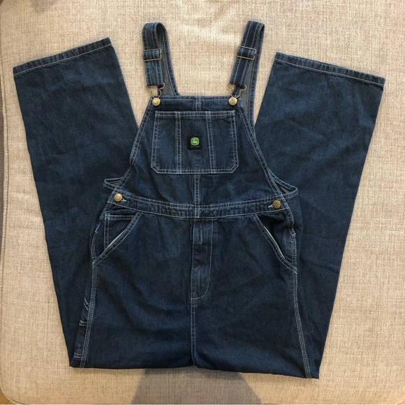 John Deere Denim - John Deere Denim Bib Overalls Women’s Size 16 Blue NWOT
